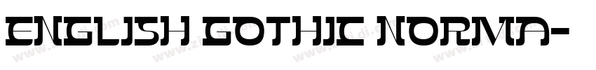 English Gothic Norma字体转换